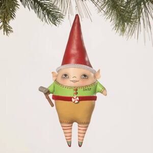 Bethany Lowe Robin Seeber Santa's Helper Elf Christmas Ornament